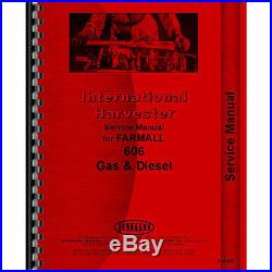 Tractor Manual Kit For Case IH International Harvester 606 Gas and Diesel