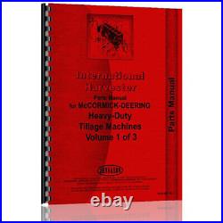 Tractor Parts Manual (Attachments Only) Fits International Harvester 3 Pack