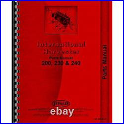 Tractor Parts Manual Fits International Harvester 200