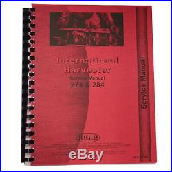 Tractor Service Manual for International Harvester 284