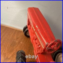 Tru-Scale IH Red Tractor 116 Pressed Steel Vintage Toy
