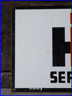 VINTAGE INTERNATIONAL HARVESTER PORCELAIN SIGN FARM TRACTOR EQUIPMENT 12x8