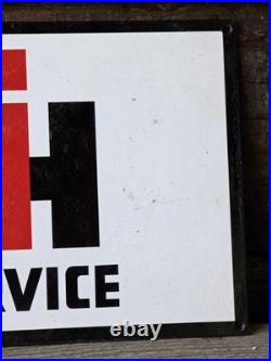 VINTAGE INTERNATIONAL HARVESTER PORCELAIN SIGN FARM TRACTOR EQUIPMENT 12x8