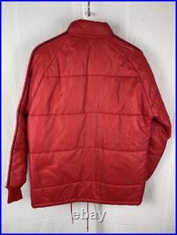 VINTAGE Puffer Jacket Mens S Swingster International Harvester Tractor Farming