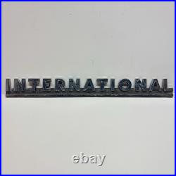 VTG 1950's International Harvester R Series Truck Tractor Chrome Badge Emblem