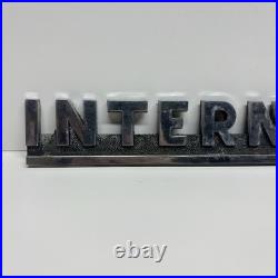 VTG 1950's International Harvester R Series Truck Tractor Chrome Badge Emblem