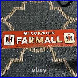 VTG IH International Harvester McCormick Farmall Advertising Sign 5x20 Tractor