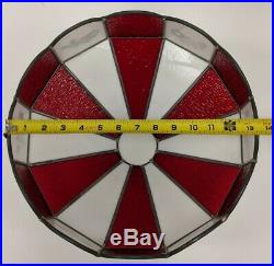 VTG International Harvester IH Farmall Tractor Leaded Stained Glass Lamp Shade