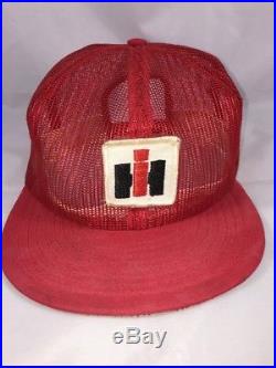 VTG International Harvester Tractor Red Mesh Snap Back Trucker Hat