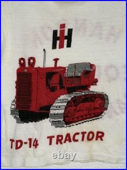 Vintage 1940s International Harvester TD-14 Tractor Kids Childrens Shirt Rare