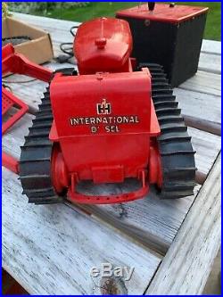 Vintage 1953 Product Miniature #353 International Harvester TD-24 Tractor with Box