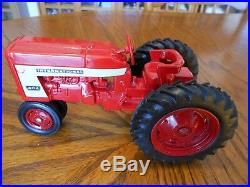 Vintage 1964 Ertl 116 Scale Farmall 404 Tractor, NF, Red Dicast Metal Rims Used