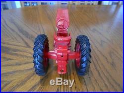 Vintage 1964 Ertl 116 Scale Farmall 404 Tractor, NF, Red Dicast Metal Rims Used