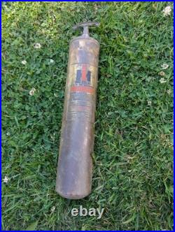 Vintage 1.5 Quart IH International Harvester Brass Fire Extinguisher 995 225 R1