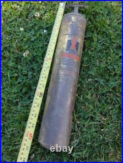 Vintage 1.5 Quart IH International Harvester Brass Fire Extinguisher 995 225 R1