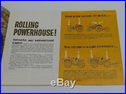 Vintage 4100 Yellow IH 4WD Tractor Sales Brochure International Harvester RARE