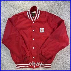 Vintage 70s International Harvester Jacket Men Lg Buckeye Tractor Swingster IH