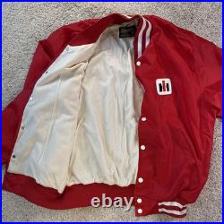 Vintage 70s International Harvester Jacket Men Lg Buckeye Tractor Swingster IH