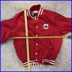 Vintage 70s International Harvester Jacket Men Lg Buckeye Tractor Swingster IH