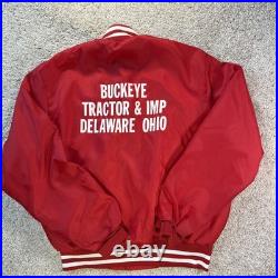 Vintage 70s International Harvester Jacket Men Lg Buckeye Tractor Swingster IH