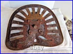 Vintage Antique Cast Iron IH M488 International Harvester Tractor Implement Seat