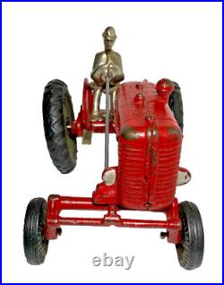 Vintage Arcade Cast Iron Farmall A Culti-vision Tractor