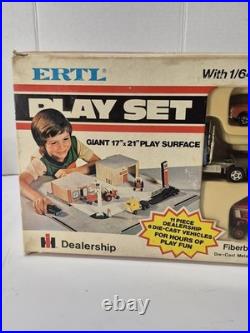 Vintage ERTL 1/64 International Harvester 1086 Dealership Play Set With Building