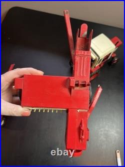 Vintage ERTL International Harvester 1586 Tractor, Wagon Trailer & Hay Baler