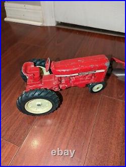 Vintage ERTL International Harvester Diecast Toy Tractor Red Steerable 4pc Set#2