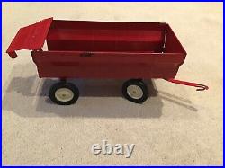 Vintage ERTL International Harvester Farm Set Tractor Wagon Plow Disc CowithCalf