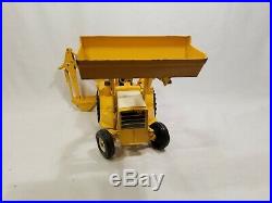 Vintage ERTL International Harvester Tractor Loader Backhoe Yellow