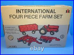 Vintage Ertl International Harvester Tractor Four Piece Set #436 1/16