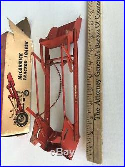 Vintage Eska Farmall international Harvester tractor loader attachment with box