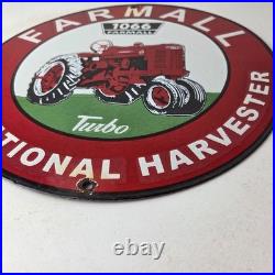 Vintage Farmall 1066 Turbo Tractor Porcelain Sign International Harvester Sign