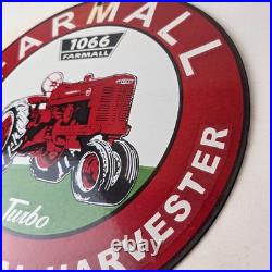 Vintage Farmall 1066 Turbo Tractor Porcelain Sign International Harvester Sign
