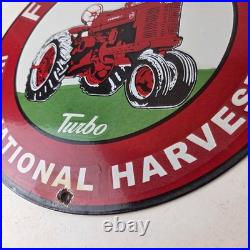 Vintage Farmall 1066 Turbo Tractor Porcelain Sign International Harvester Sign