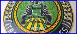Vintage Farmall International Harvester Sign Porcelain Gas Tractor Dealer Sign