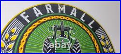 Vintage Farmall International Harvester Sign Porcelain Gas Tractor Dealer Sign