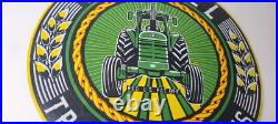 Vintage Farmall International Harvester Sign Porcelain Gas Tractor Dealer Sign