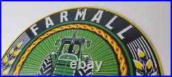 Vintage Farmall International Harvester Sign Porcelain Gas Tractor Dealer Sign