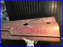 Vintage Farmall International Harvester Tractor Hood Large Sign 33.5 x 15 x 16in