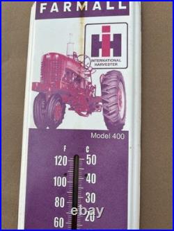 Vintage Farmall Tractor International Harvester Thermometer Sign