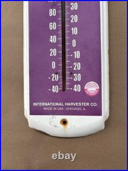 Vintage Farmall Tractor International Harvester Thermometer Sign