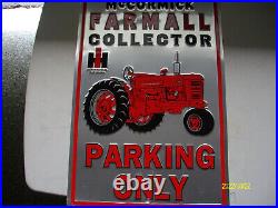 Vintage Farmall Tractor Sign And Thermometer