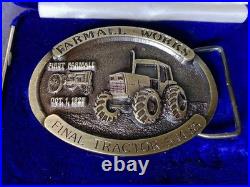 Vintage Farmall Works Final Tractor 5-14-85 Belt Buckle #299 PRISTINE IN BOX