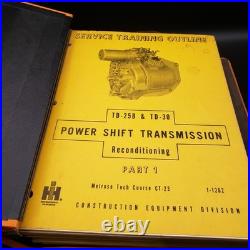 Vintage Hough International Harvester Service Training Manuals Binder TD-25 TD-3