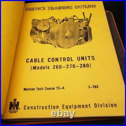 Vintage Hough International Harvester Service Training Manuals Binder TD-25 TD-3