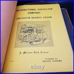 Vintage Hough International Harvester Service Training Manuals Binder TD-25 TD-3