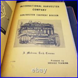 Vintage Hough International Harvester Service Training Manuals Binder TD-25 TD-3