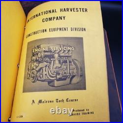 Vintage Hough International Harvester Service Training Manuals Binder TD-25 TD-3